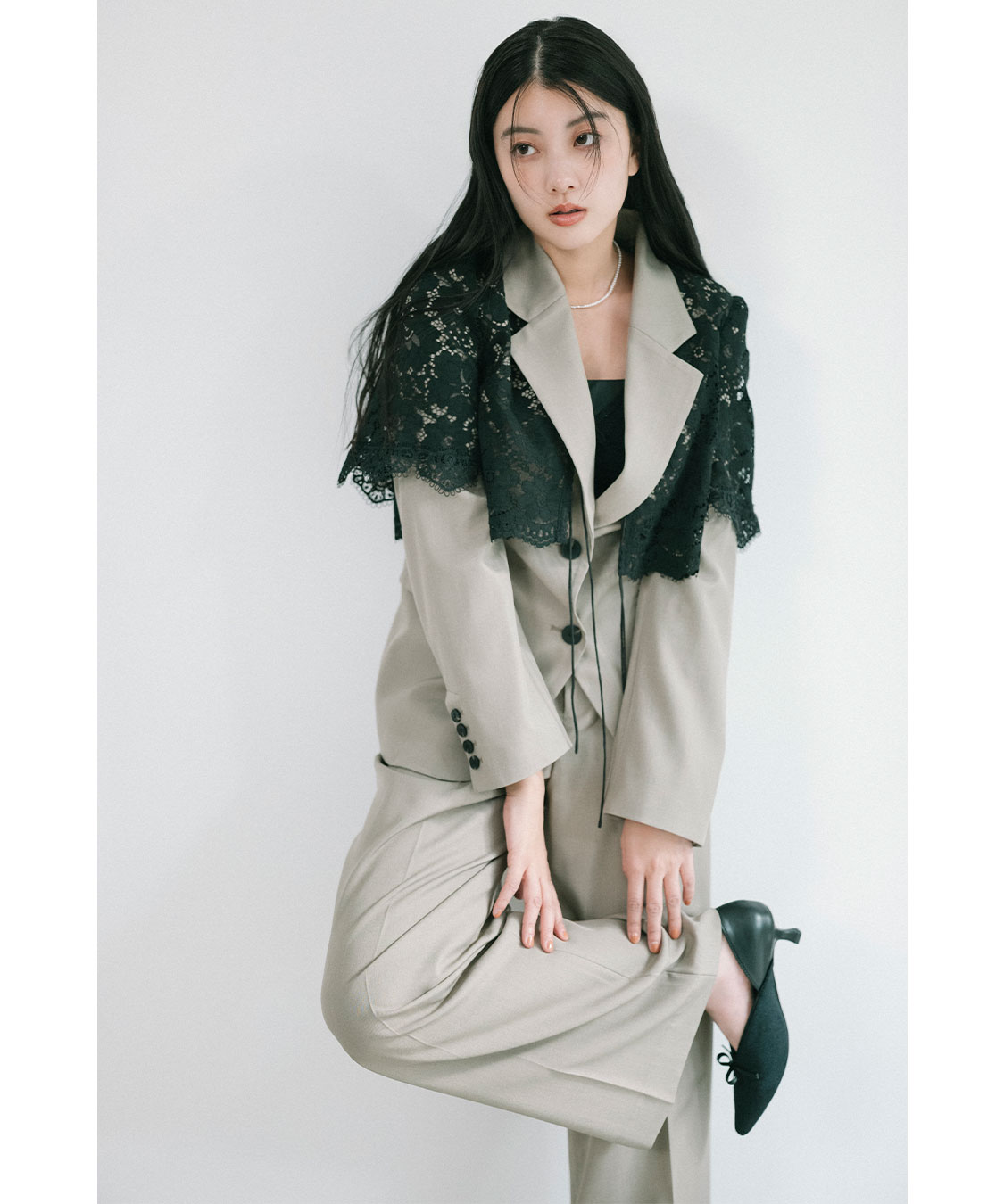 モチーフベルト付きワイドパンツ｜PETAL ONLINE（ペタルオンライン）