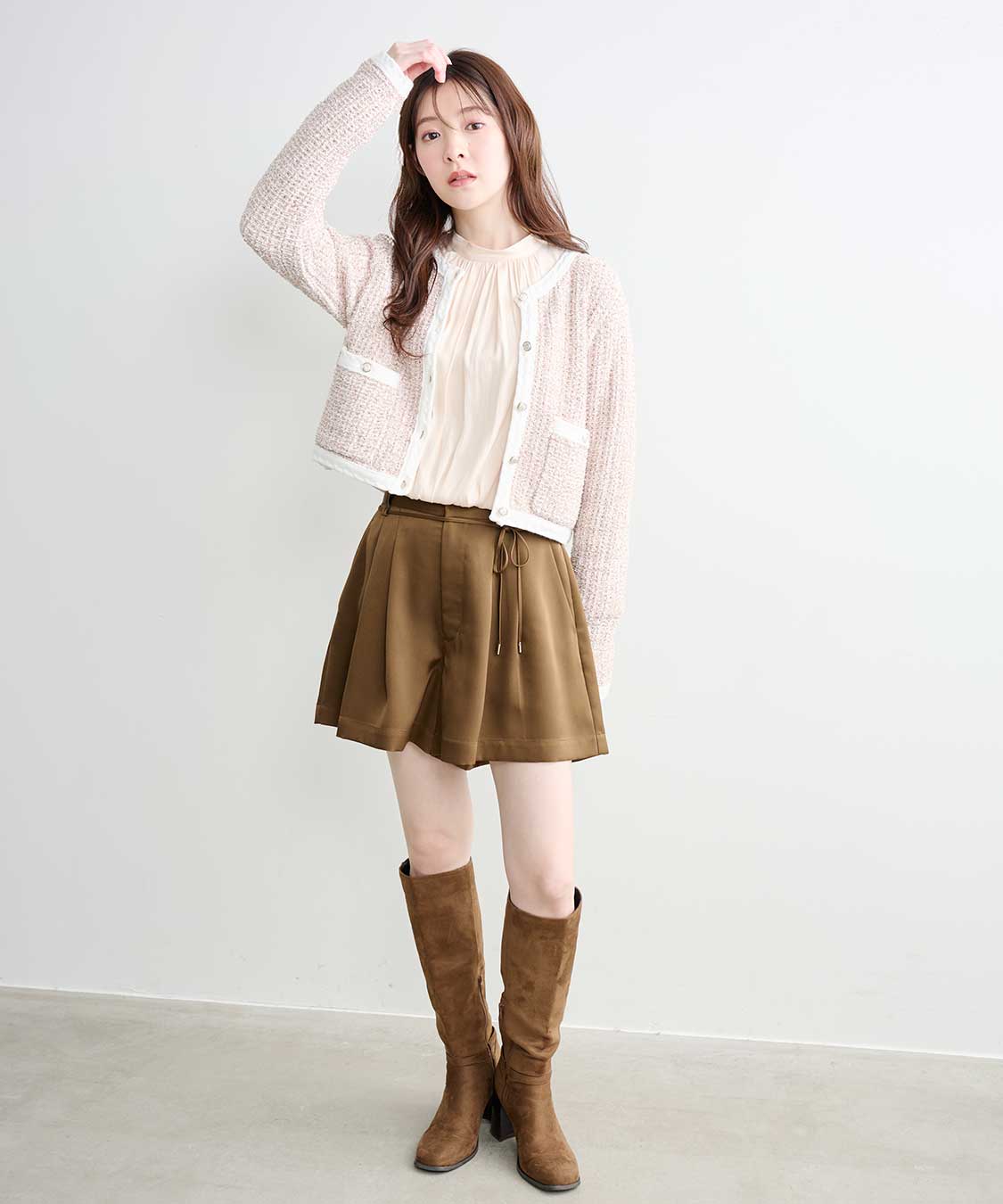 サテンタックショートパンツ｜PETAL ONLINE（ペタルオンライン）