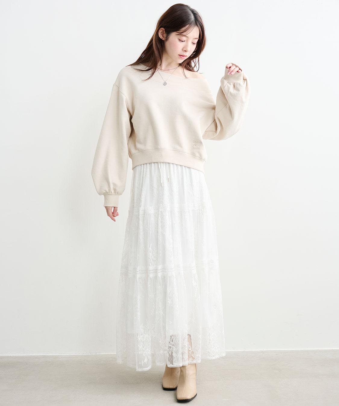 レースティアードスカート｜PETAL ONLINE（ペタルオンライン）