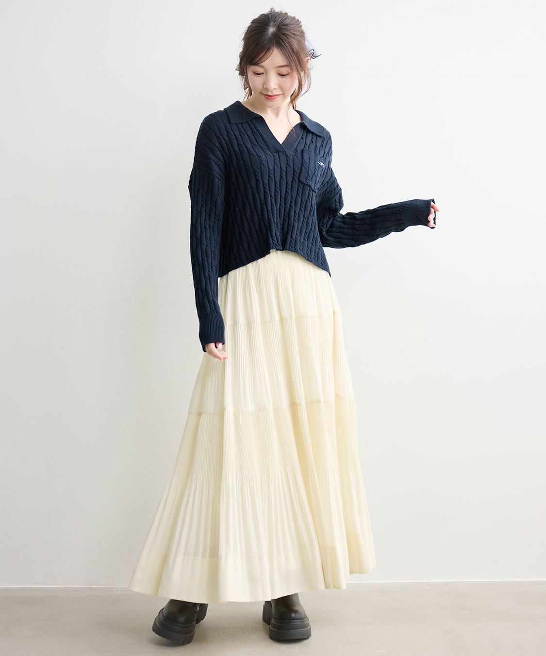 ティアードプリーツスカート｜PETAL ONLINE（ペタルオンライン）