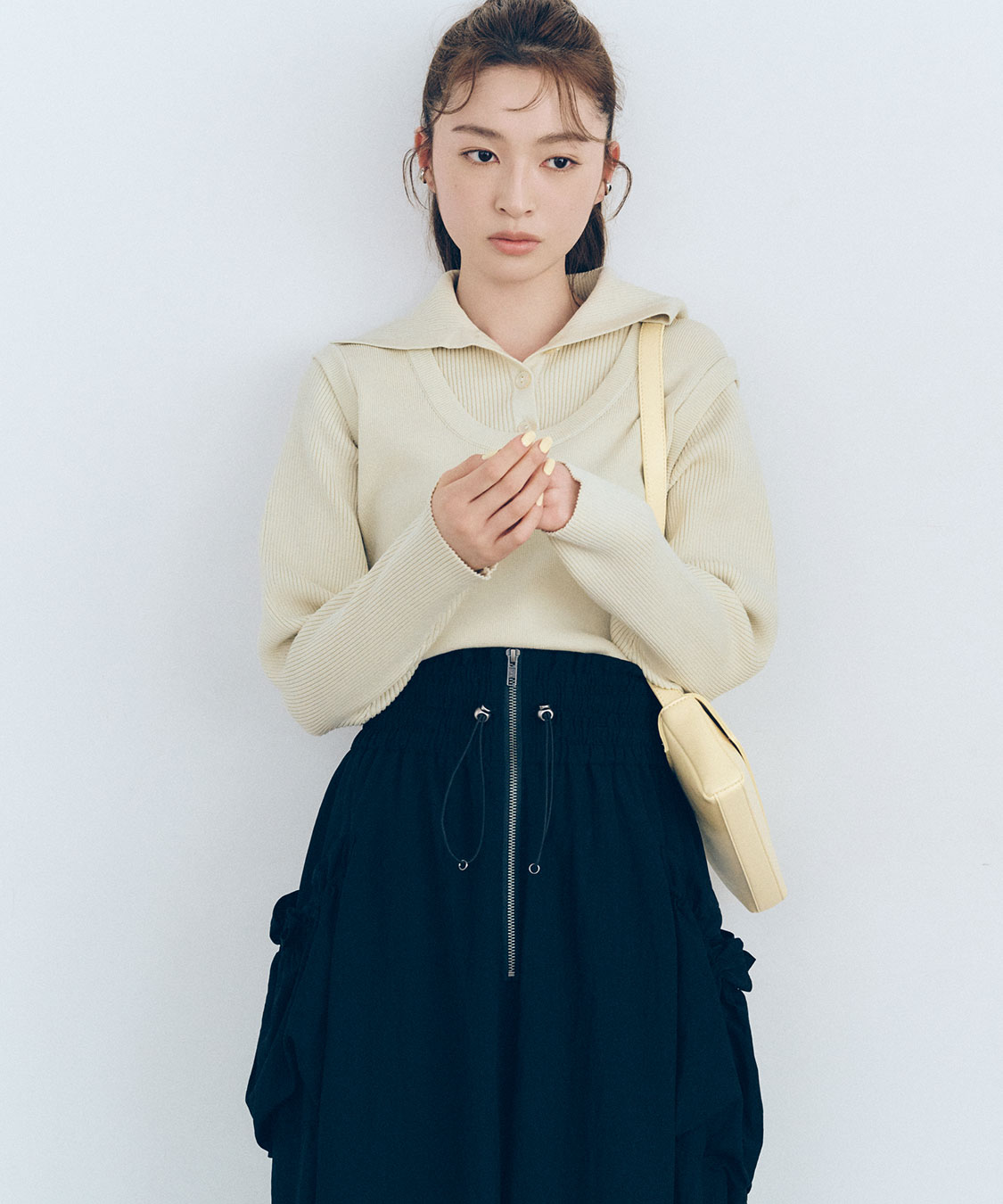 レーヨンナイロンジップスカート｜PETAL ONLINE（ペタルオンライン）