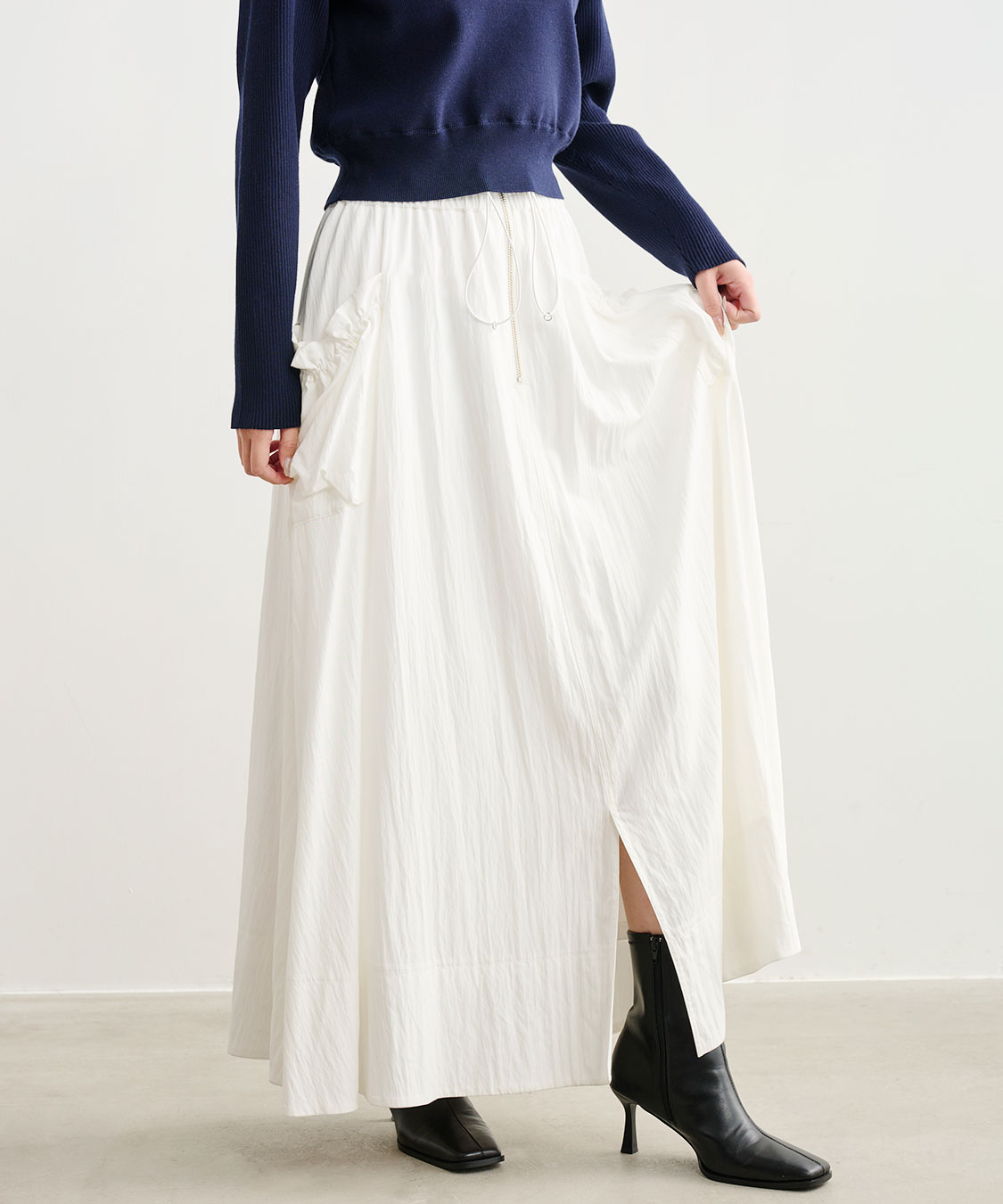 レーヨンナイロンジップスカート｜PETAL ONLINE（ペタルオンライン）