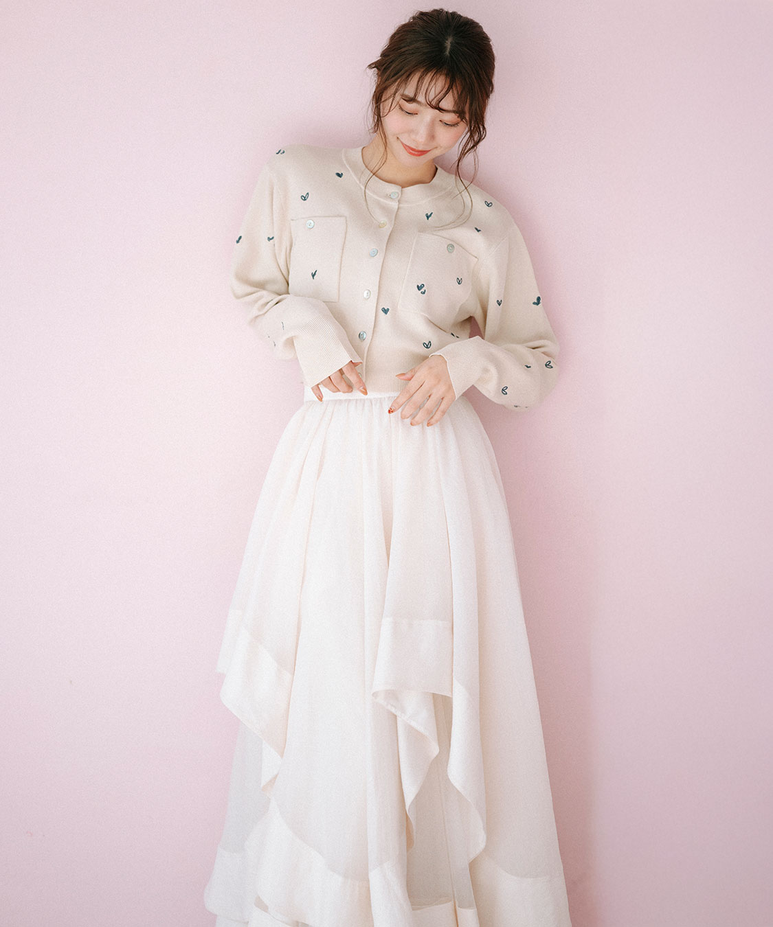 今季大注目】ウェーブフレアオーガンジースカート｜PETAL ONLINE