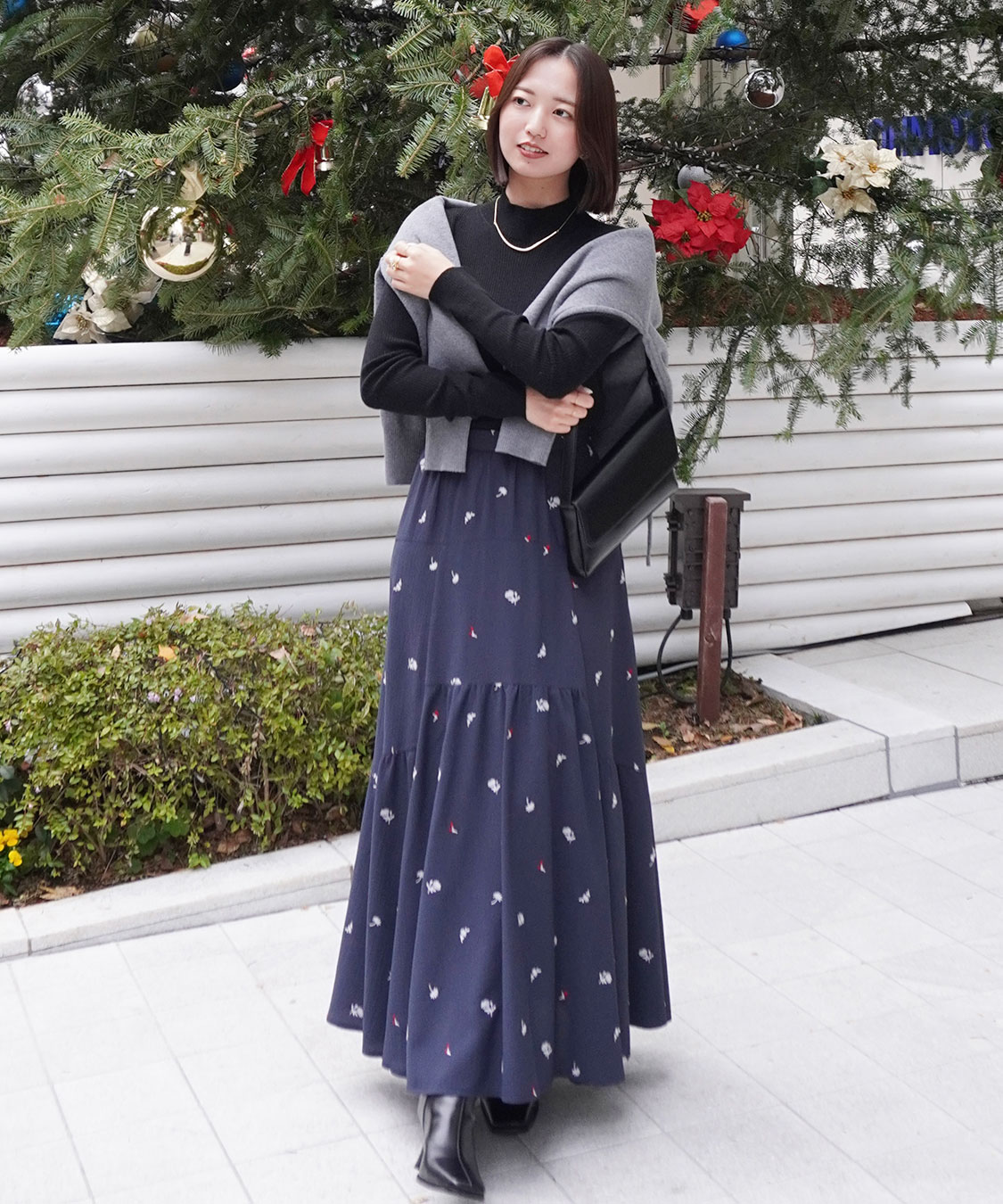 フラワー/スター刺繍ティアードスカート｜PETAL ONLINE（ペタル