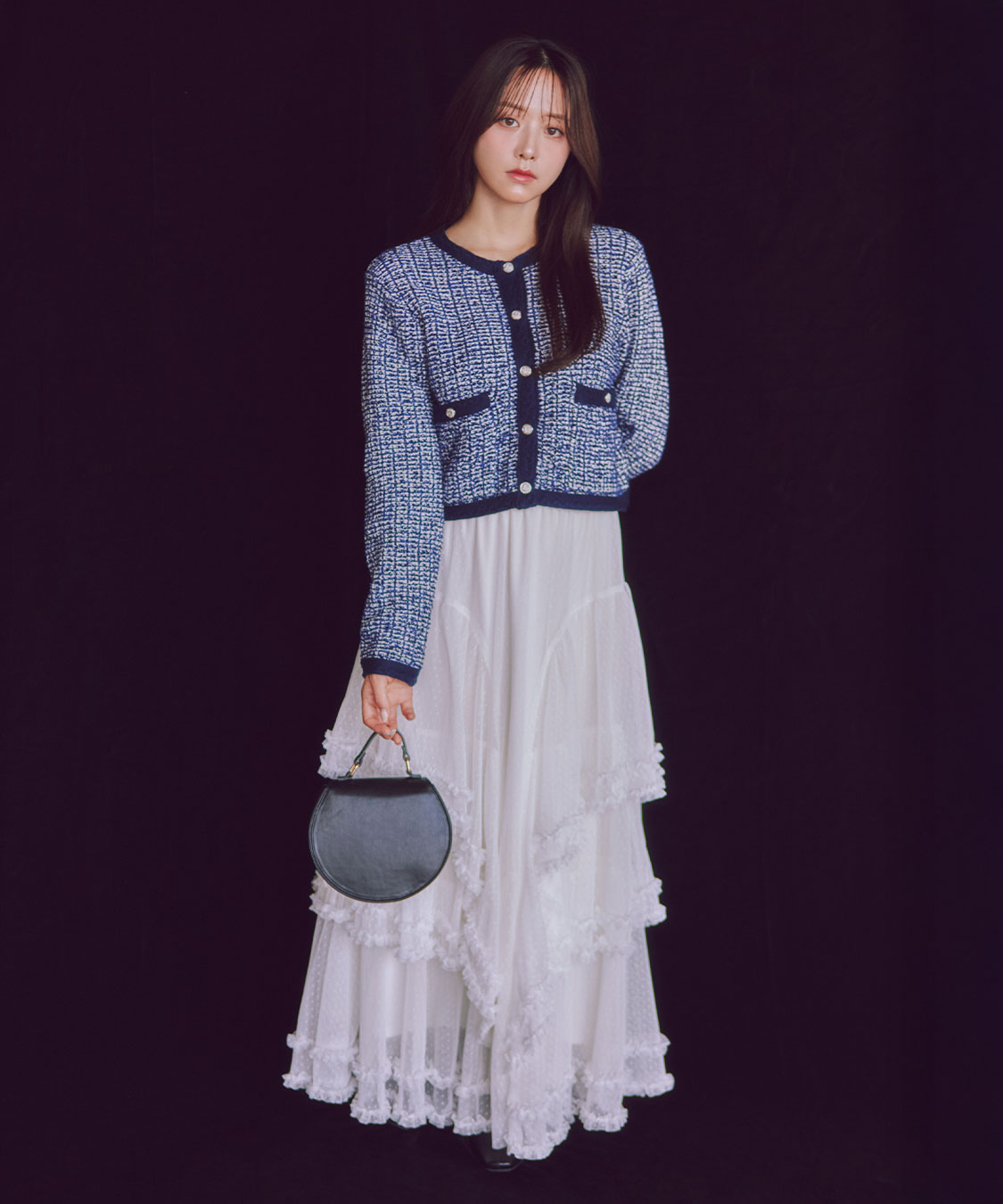 ドットチュールティアードフレアスカート｜PETAL ONLINE（ペタル