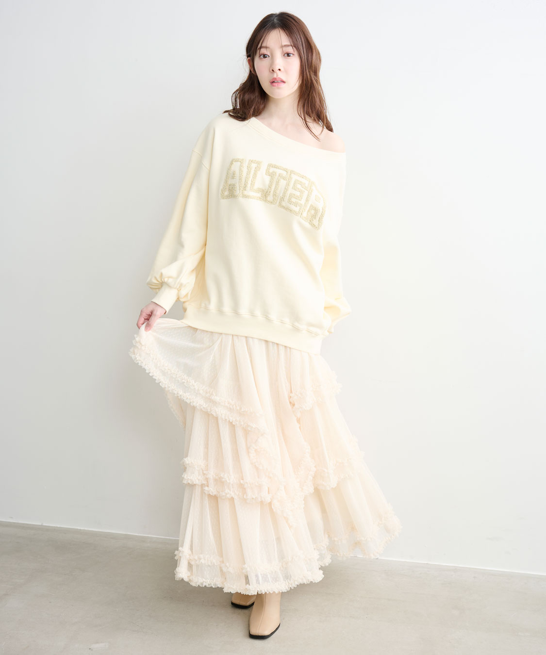 COCO DEAL ドットチュールティアードフレア ドットチュールティアードフレアスカート｜PETAL ONLINE（ペタル