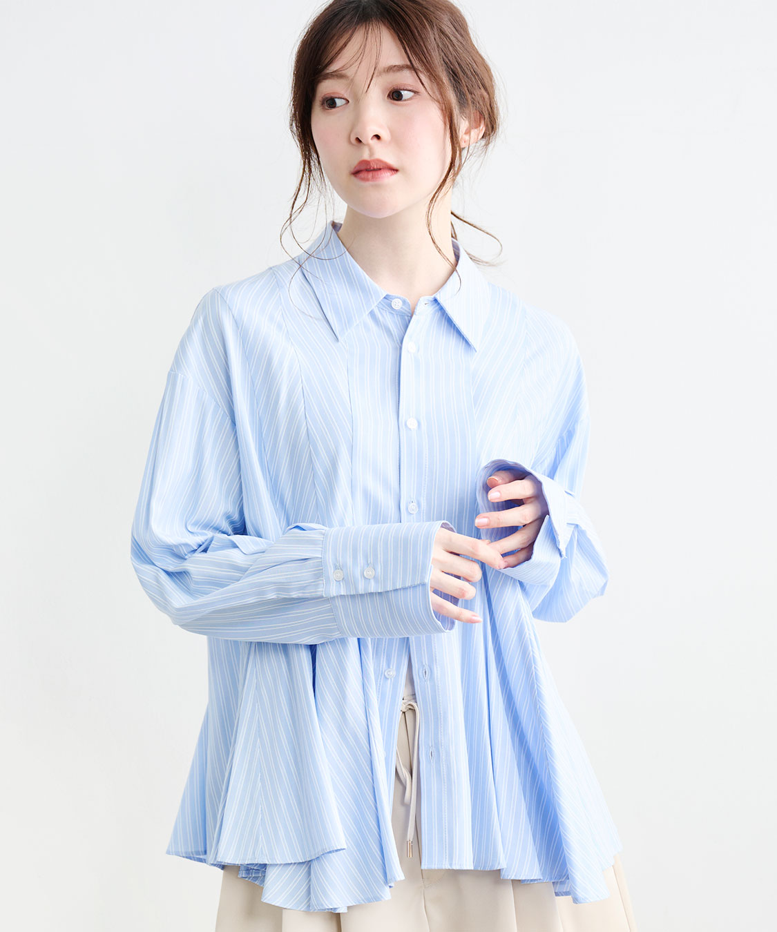 フレアペプラムシャツ｜PETAL ONLINE（ペタルオンライン）