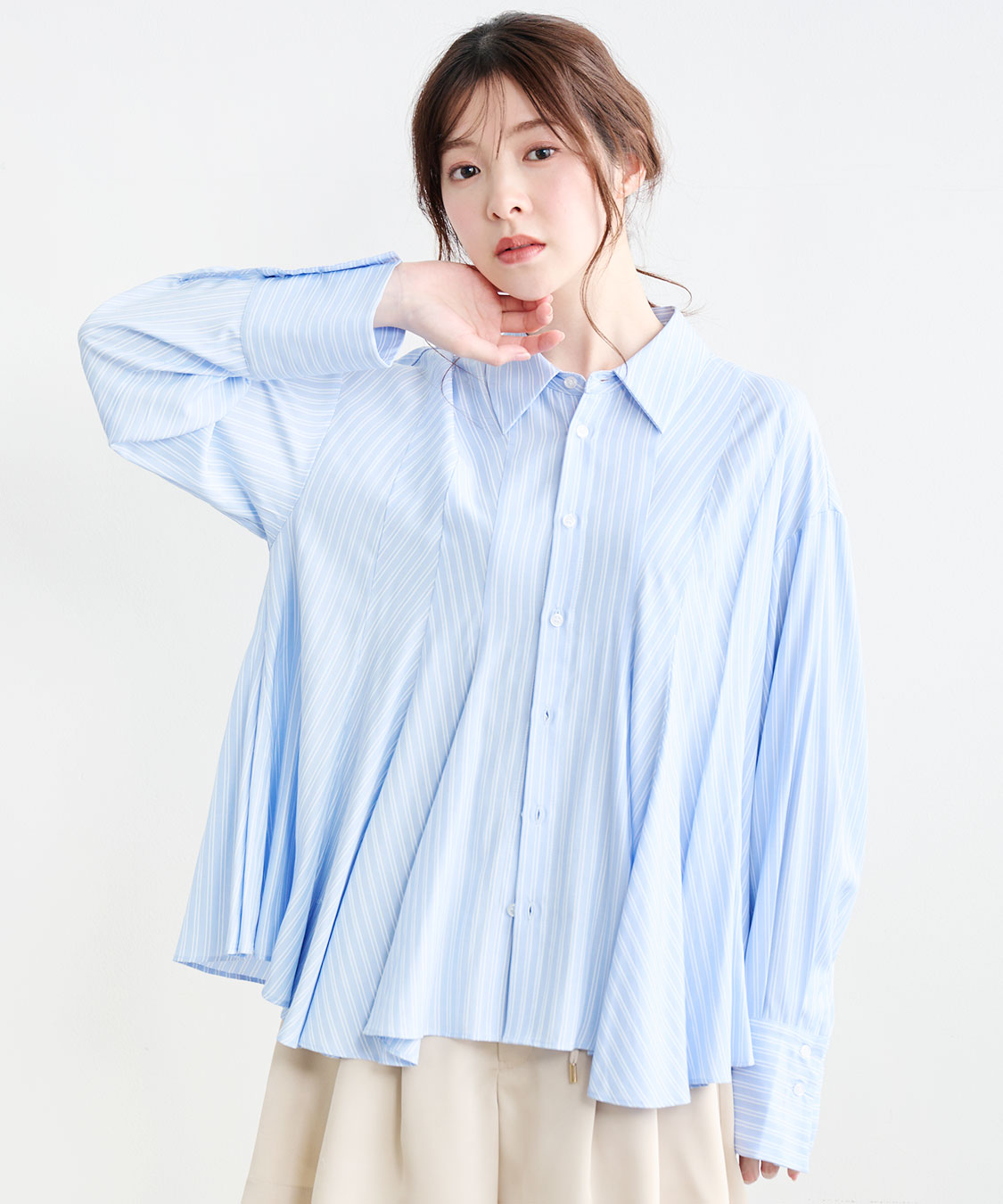 フレアペプラムシャツ｜PETAL ONLINE（ペタルオンライン）