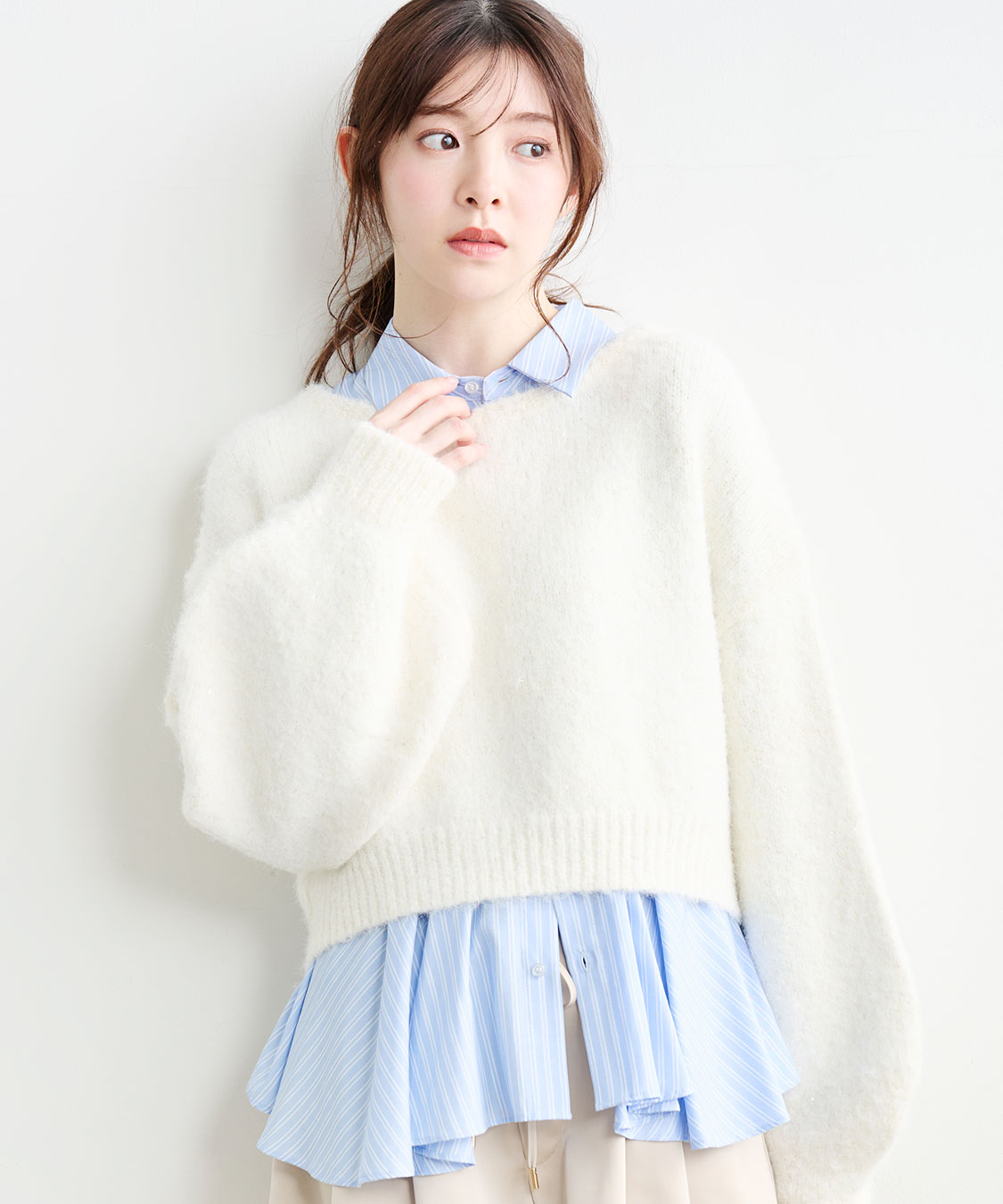 フレアペプラムシャツ｜PETAL ONLINE（ペタルオンライン）