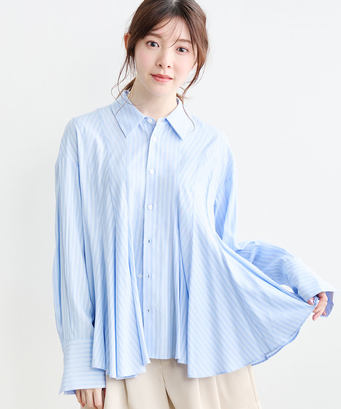 フレアペプラムシャツ｜PETAL ONLINE（ペタルオンライン）