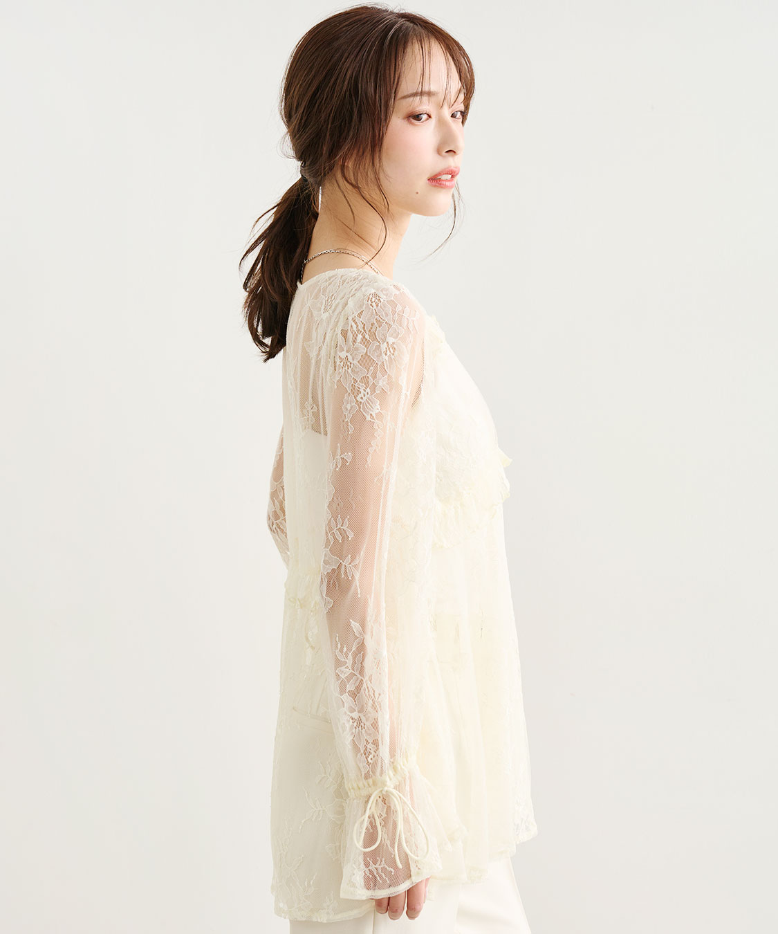 レースフレアブラウス｜PETAL ONLINE（ペタルオンライン）