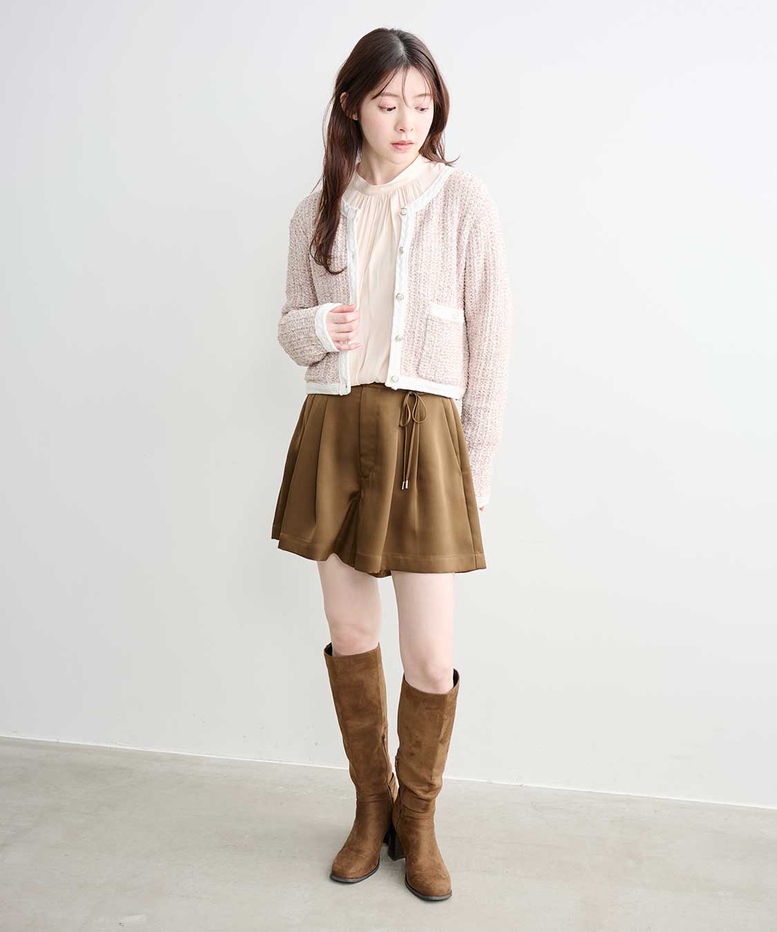 新品　CARAMEL ブラウス　2歳　ベージュ バルーンサテンブラウス｜PETAL ONLINE（ペタルオンライン）