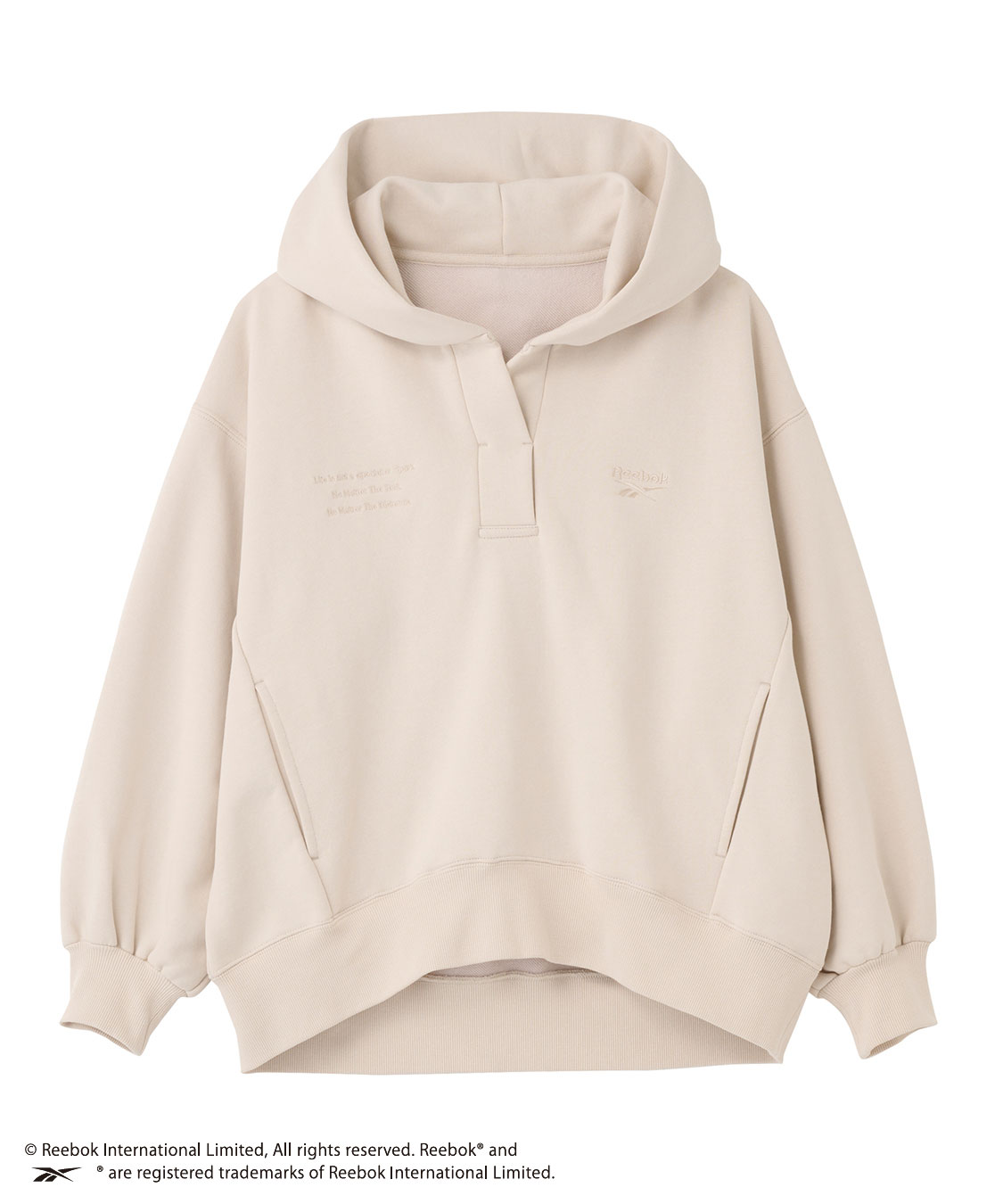 COCODEAL Reebokコラボ　スキッパースエットパーカー COCO DEAL/Reebok》スキッパースウェットパーカー｜PETAL ONLINE