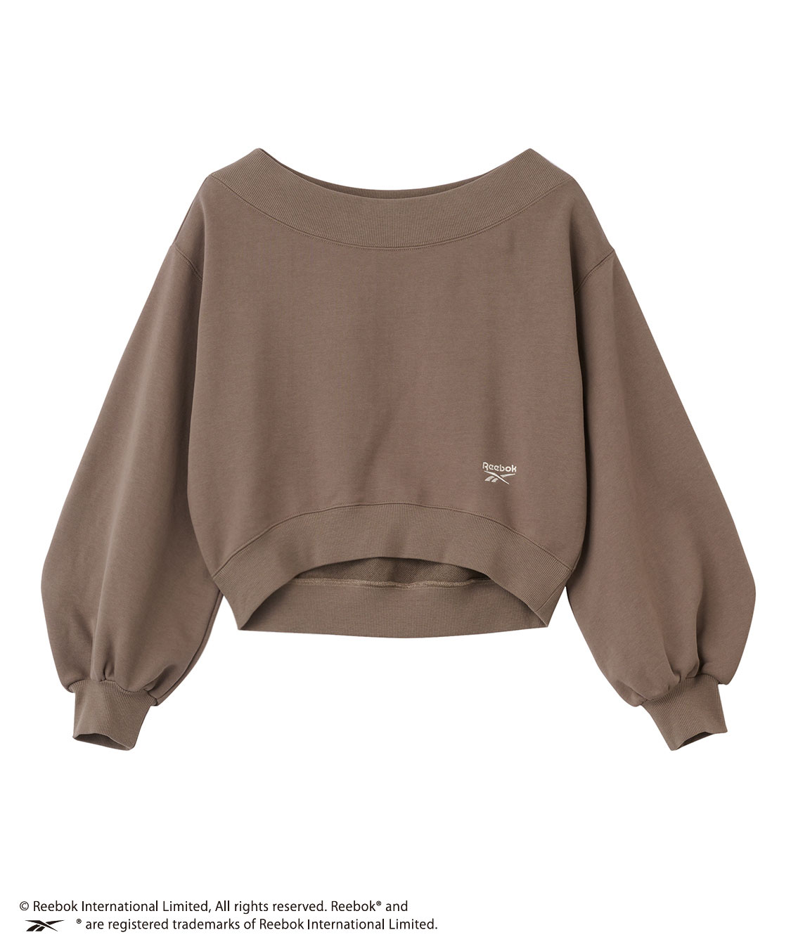 COCO DEAL/Reebok》ボリュームスリーブオフショルスウェット｜PETAL