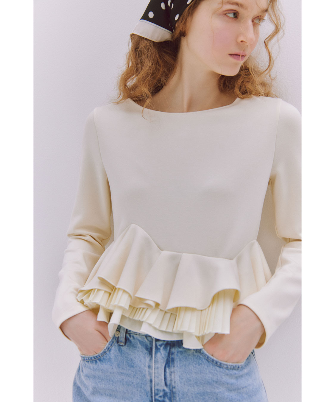 ランダムフリルペプラムトップス｜PETAL ONLINE（ペタルオンライン）