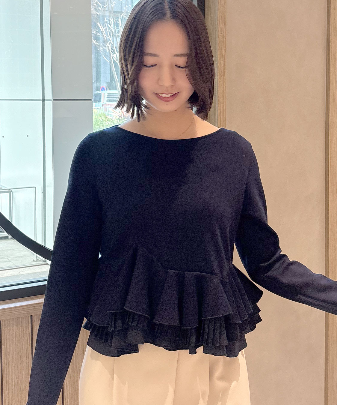 ランダムフリルペプラムトップス｜PETAL ONLINE（ペタルオンライン）