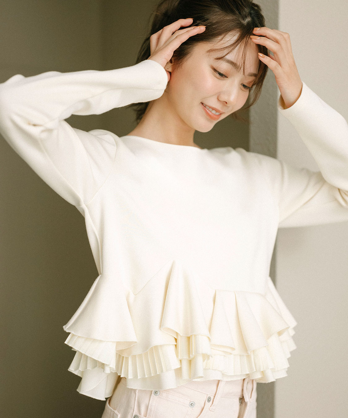 ランダムフリルペプラムトップス｜PETAL ONLINE（ペタルオンライン）