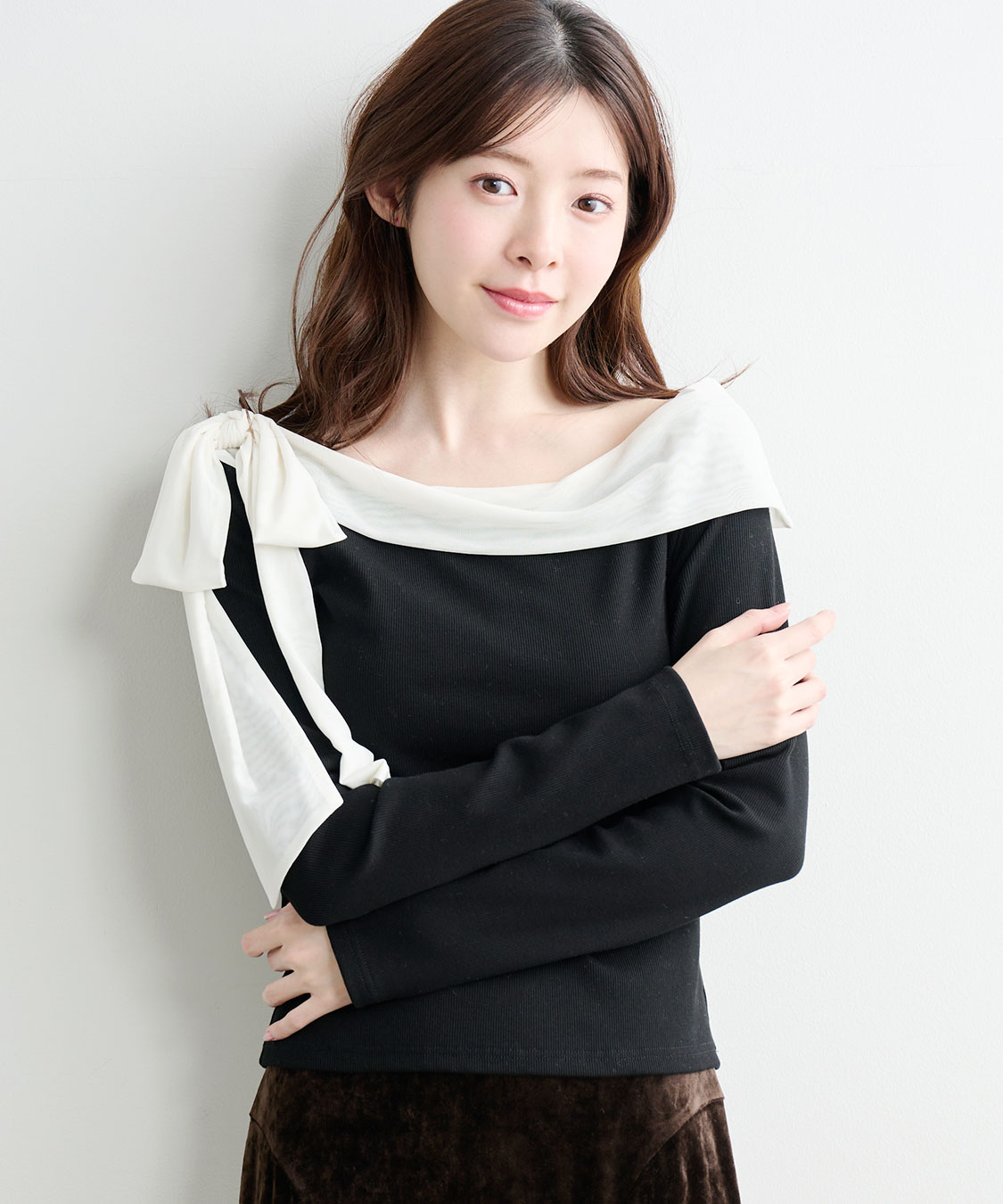 シアーリボンリブトップス｜PETAL ONLINE（ペタルオンライン）