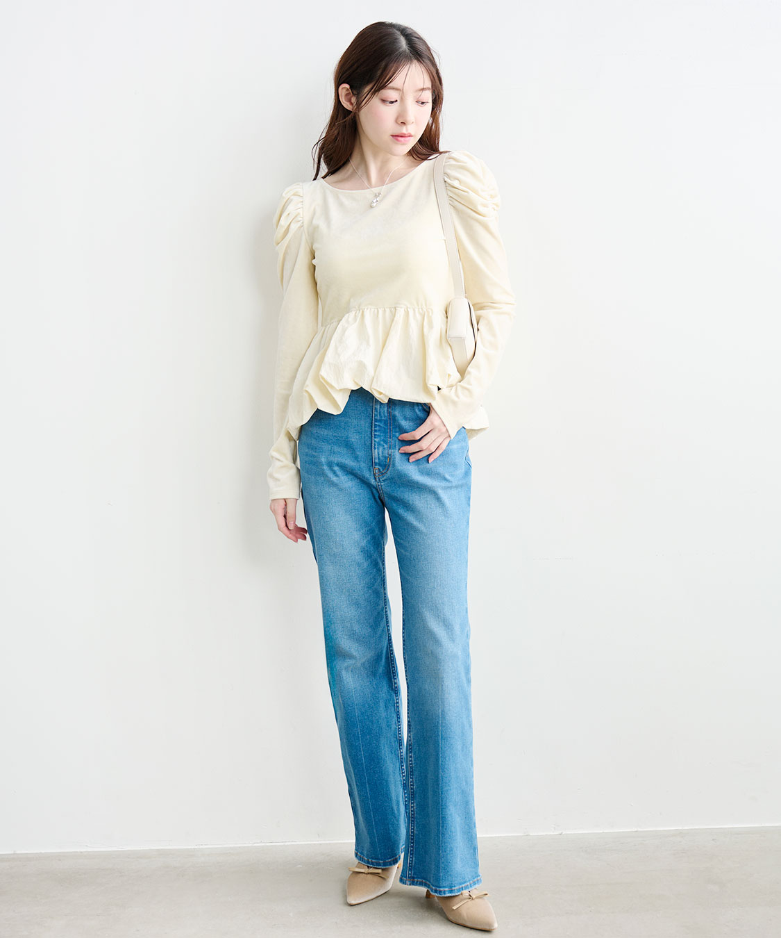 ベロアドッキングバルーントップス｜PETAL ONLINE（ペタルオンライン）