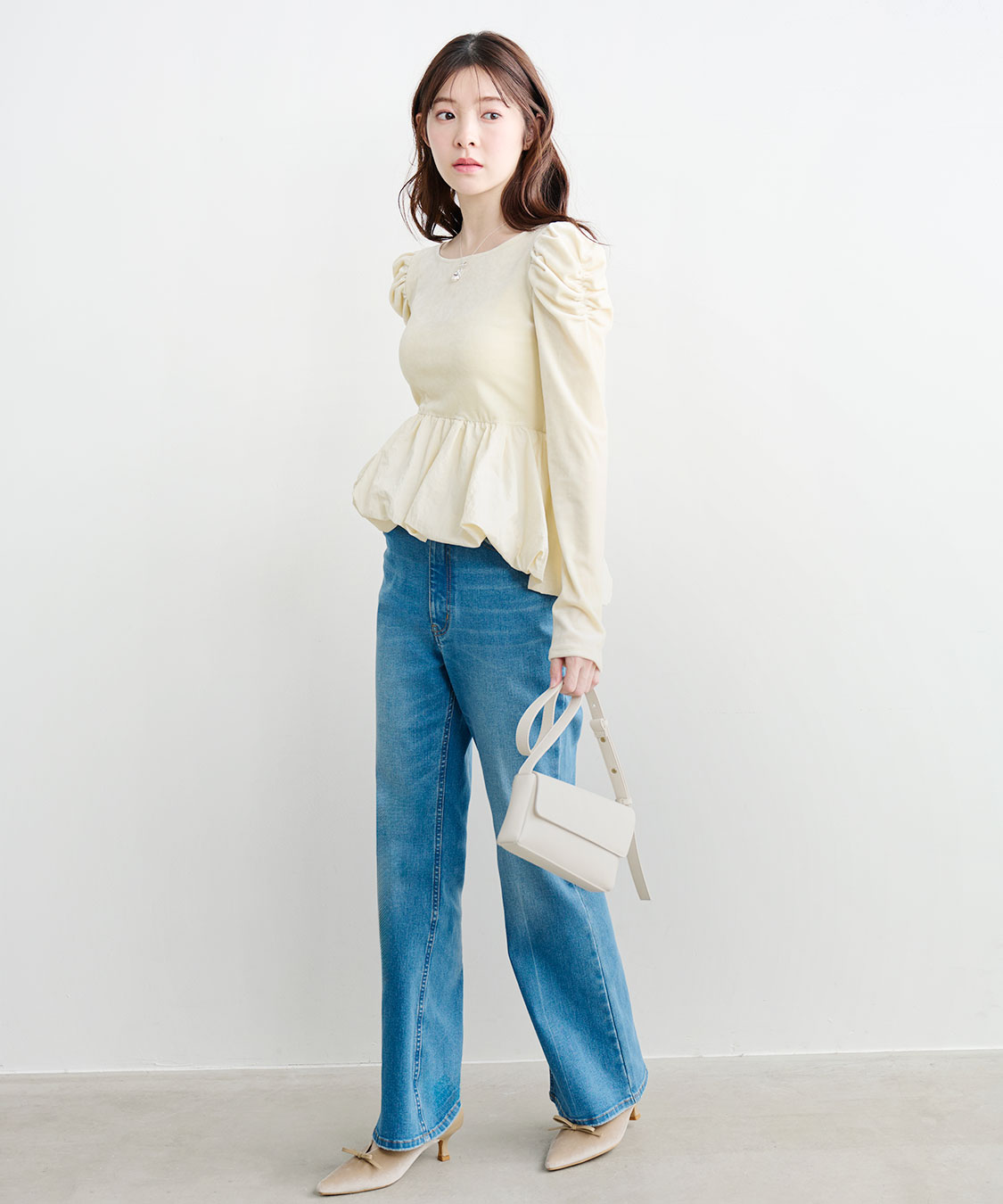 ベロアドッキングバルーントップス｜PETAL ONLINE（ペタルオンライン）