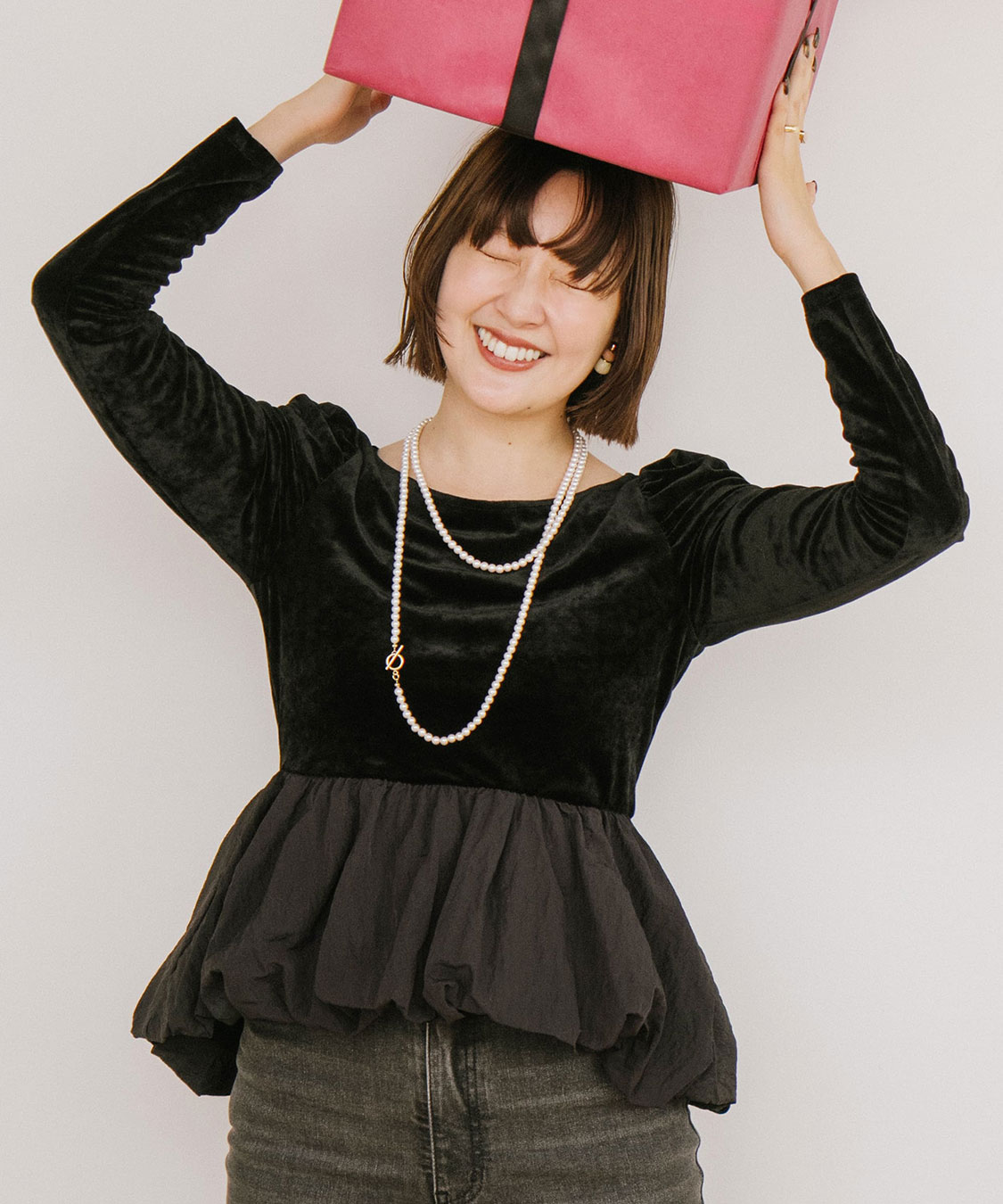 ベロアドッキングバルーントップス|PETAL ONLINE(ペタルオンライン) ベロアドッキングバルーントップス|PETAL ONLINE(ペタルオンライン)