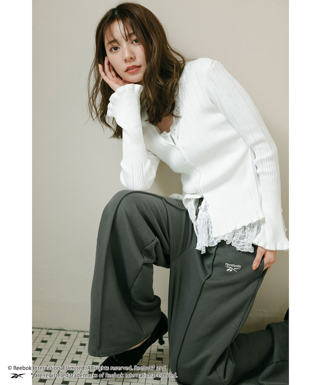 coco✴︎ COCO DEAL/Reebok》スウェットワイドパンツ｜PETAL ONLINE（ペタル