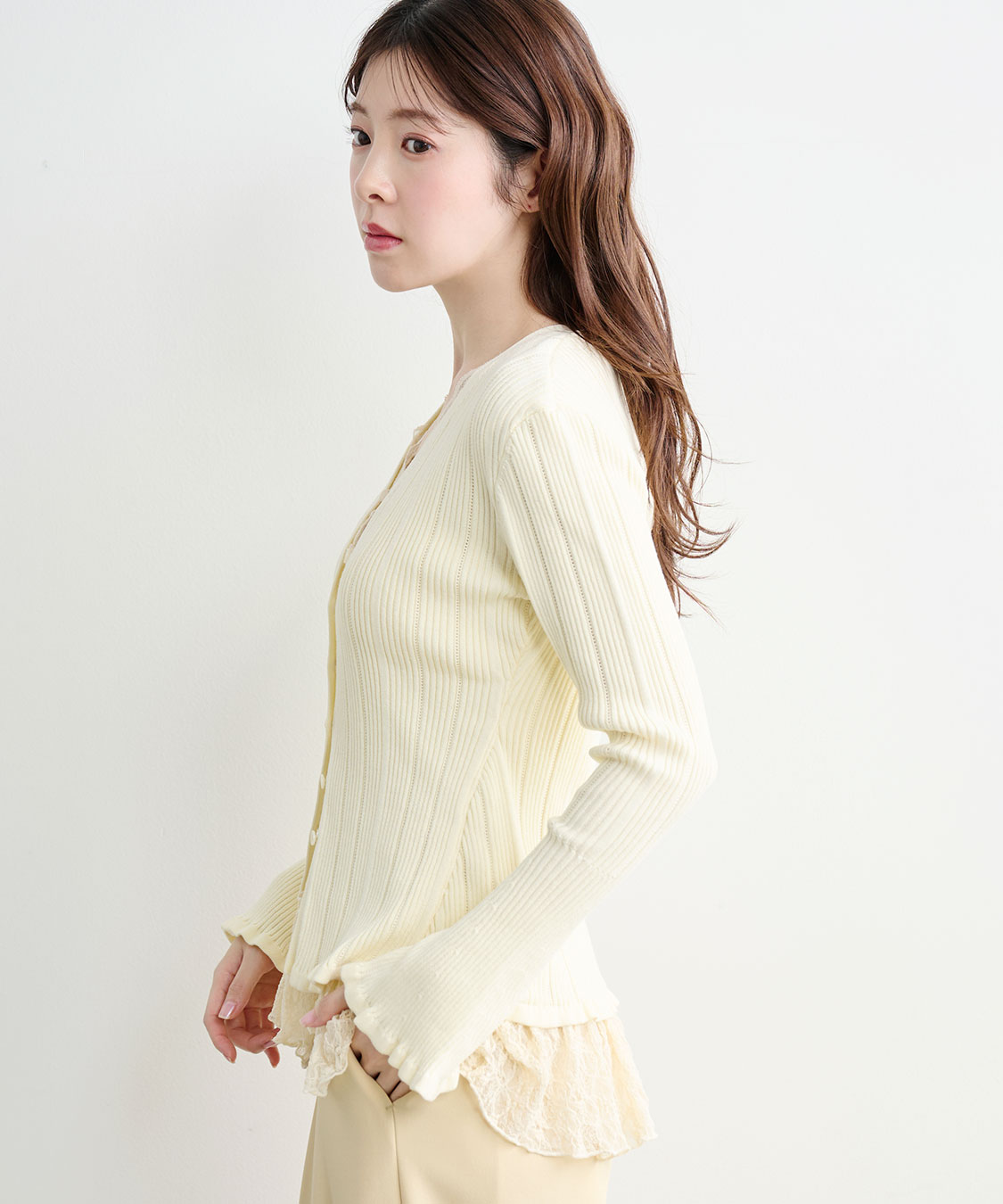 レースドッキングニット｜PETAL ONLINE（ペタルオンライン）