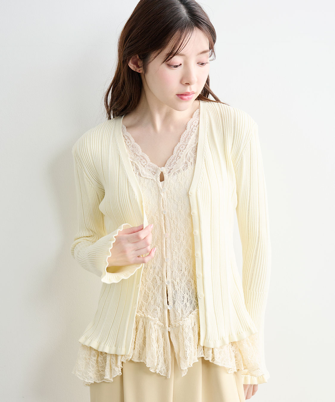 レースドッキングニット｜PETAL ONLINE（ペタルオンライン）