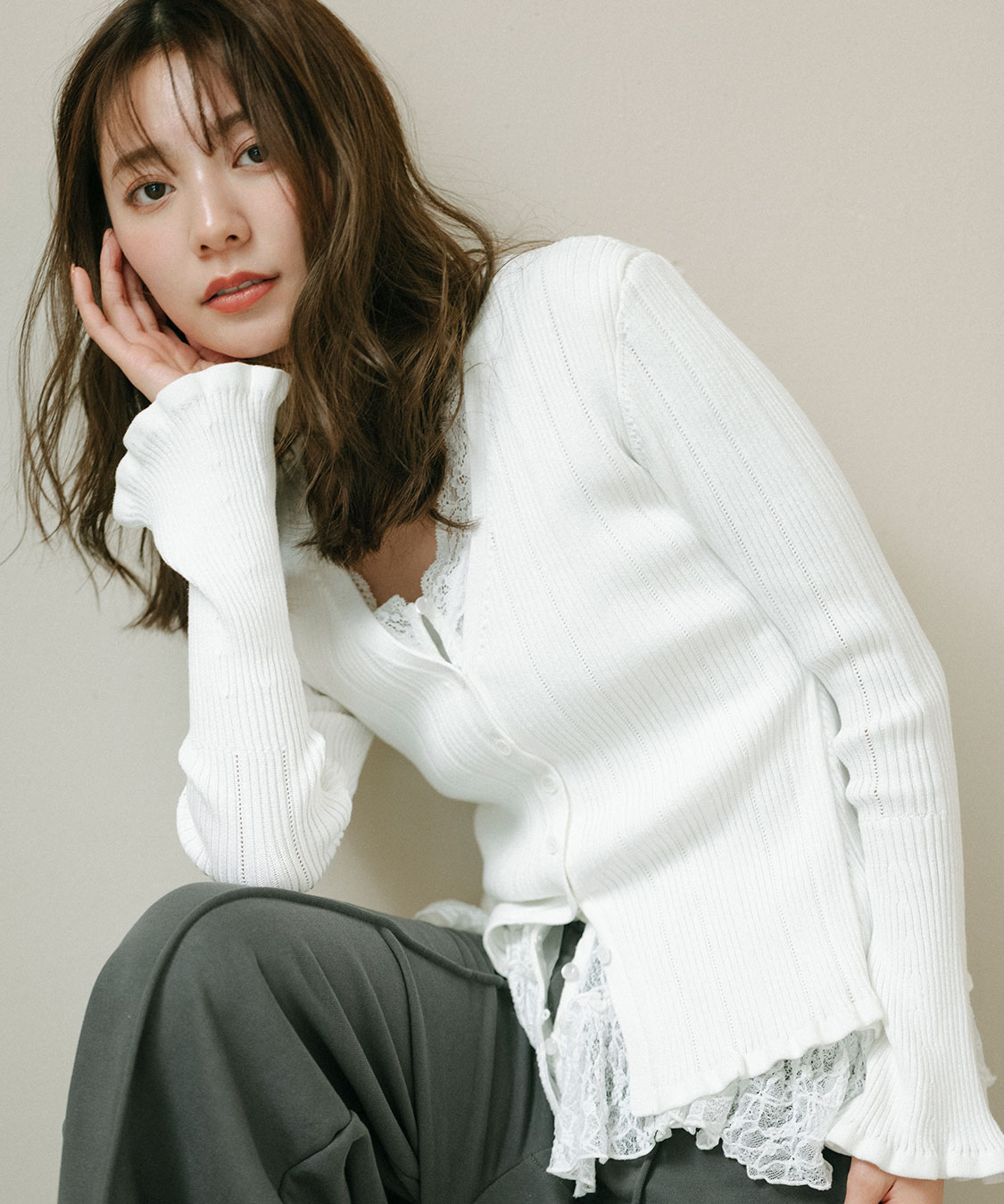 トップス coco クロップドロゴニットトップス レディース メール便不可 – coca公式ストア