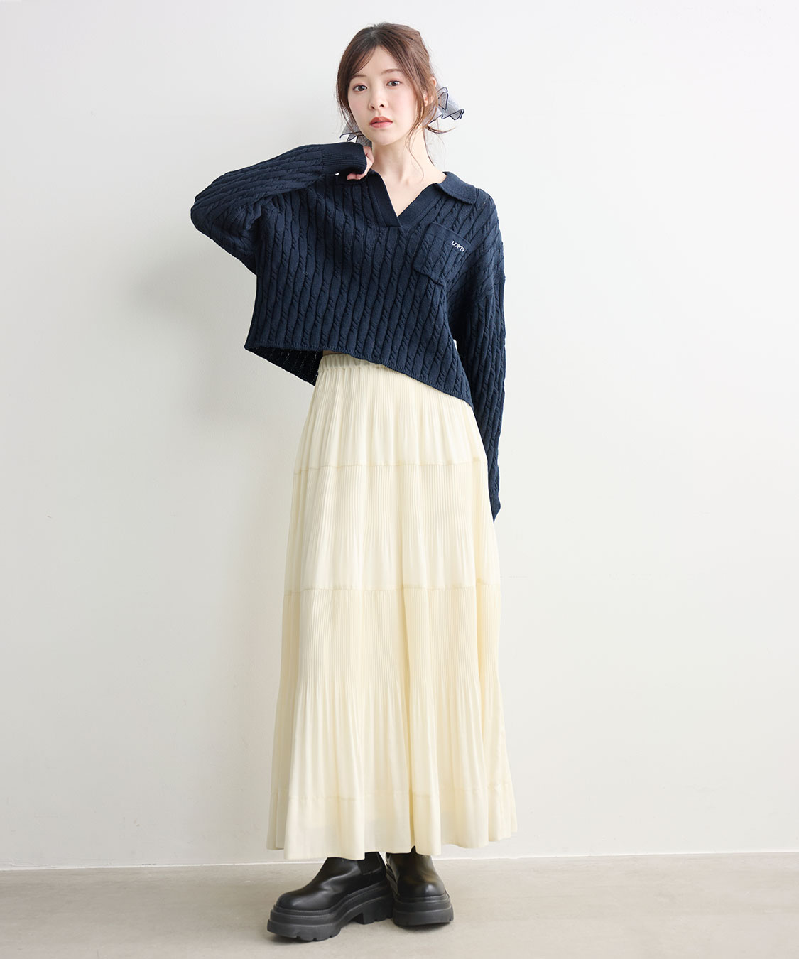 ケーブルスキッパーニット｜PETAL ONLINE（ペタルオンライン）