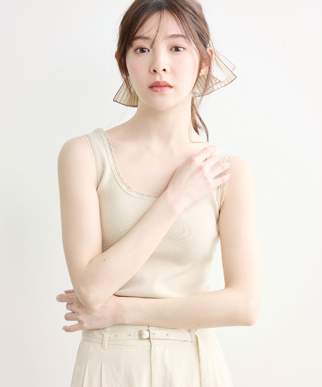 レーストリムニットタンクトップ｜PETAL ONLINE（ペタルオンライン）