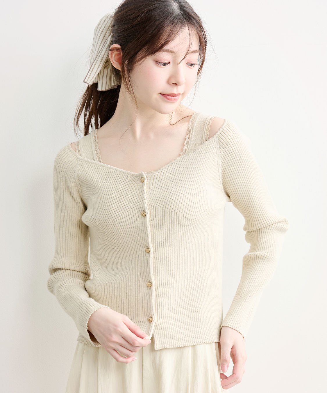 レーストリムニットタンクトップ｜PETAL ONLINE（ペタルオンライン）