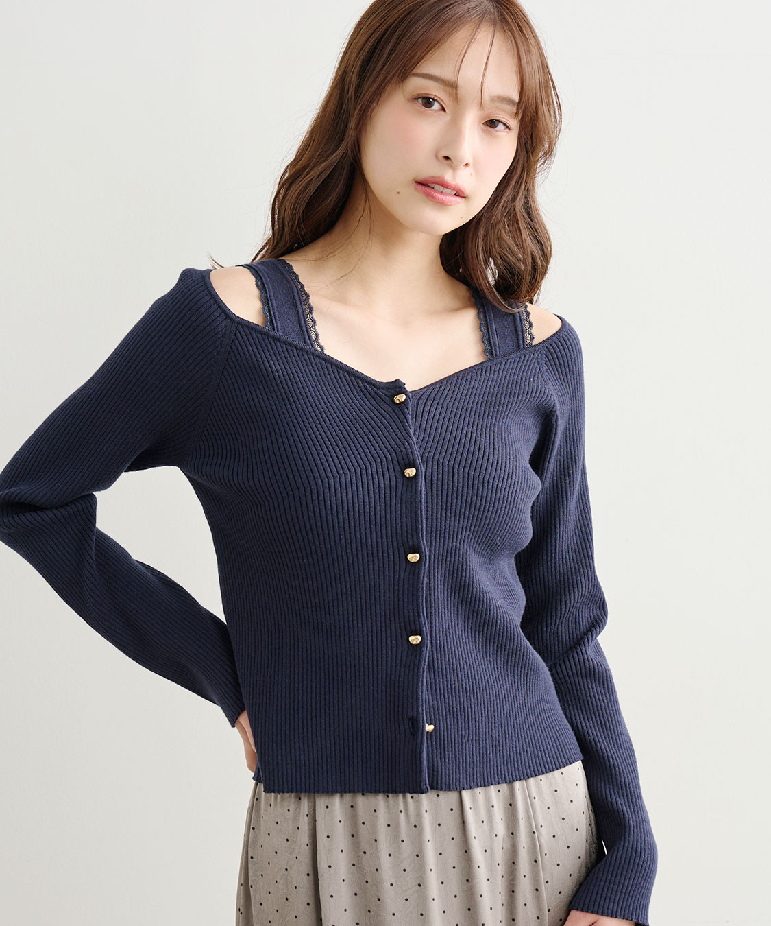 レーストリムニットタンクトップ｜PETAL ONLINE（ペタルオンライン）