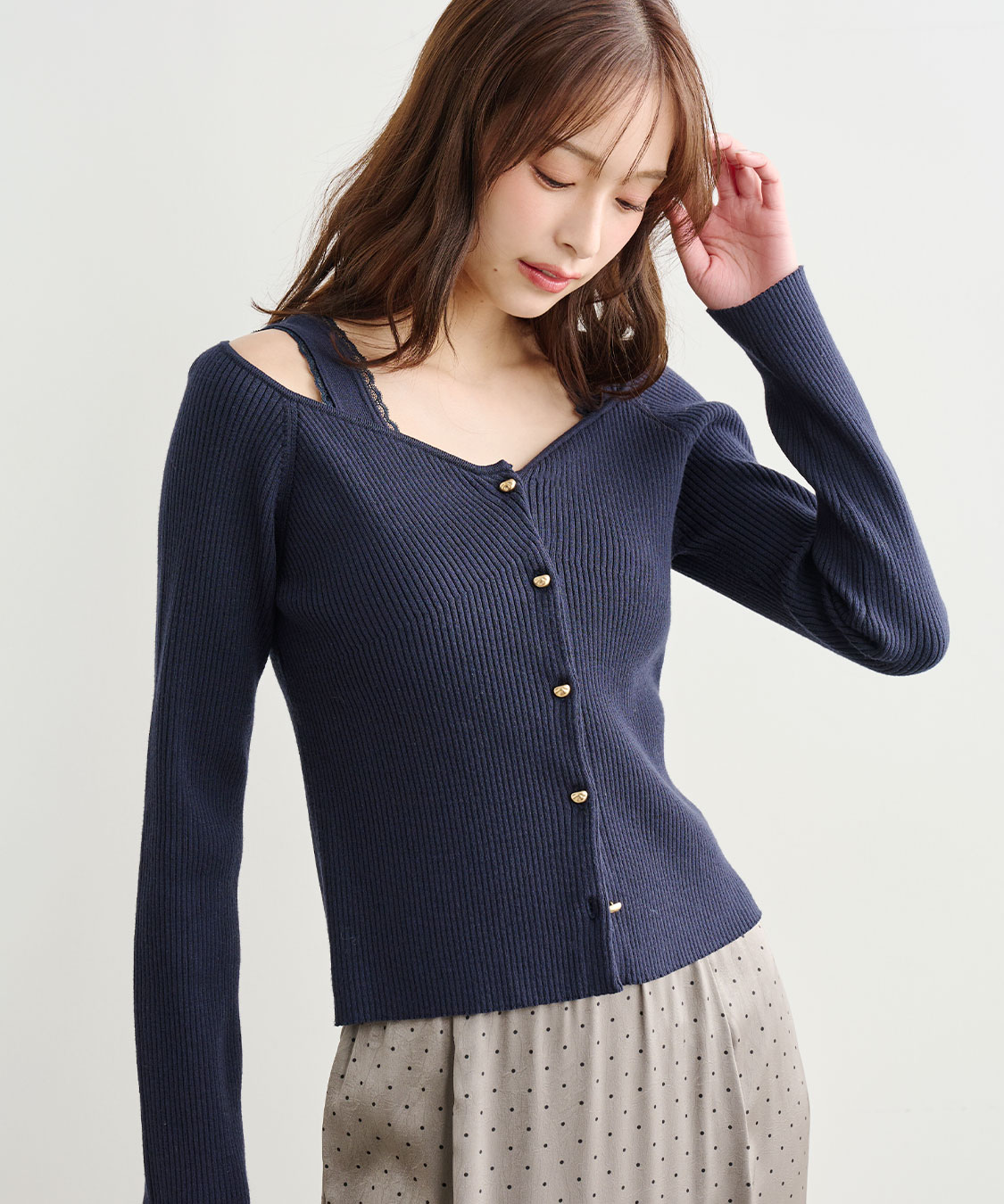 レーストリムニットタンクトップ｜PETAL ONLINE（ペタルオンライン）