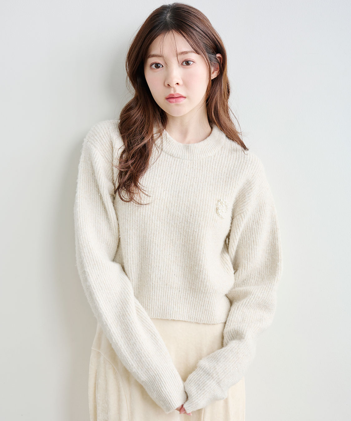 パールロゴラメニット｜PETAL ONLINE（ペタルオンライン）