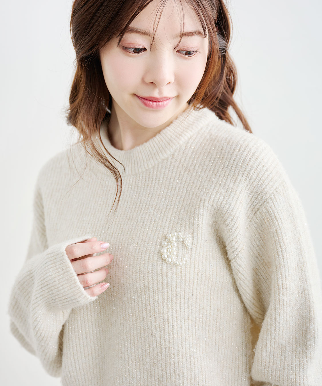 パールロゴラメニット｜PETAL ONLINE（ペタルオンライン）