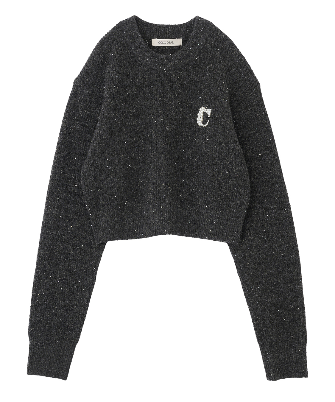 レアカラー★新品未使用★COCODEAL パールロゴラメニット チャコール パールロゴラメニット｜PETAL ONLINE（ペタルオンライン）