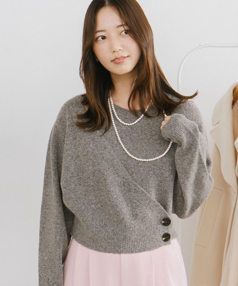 レイヤード風アシメニット｜PETAL ONLINE（ペタルオンライン）