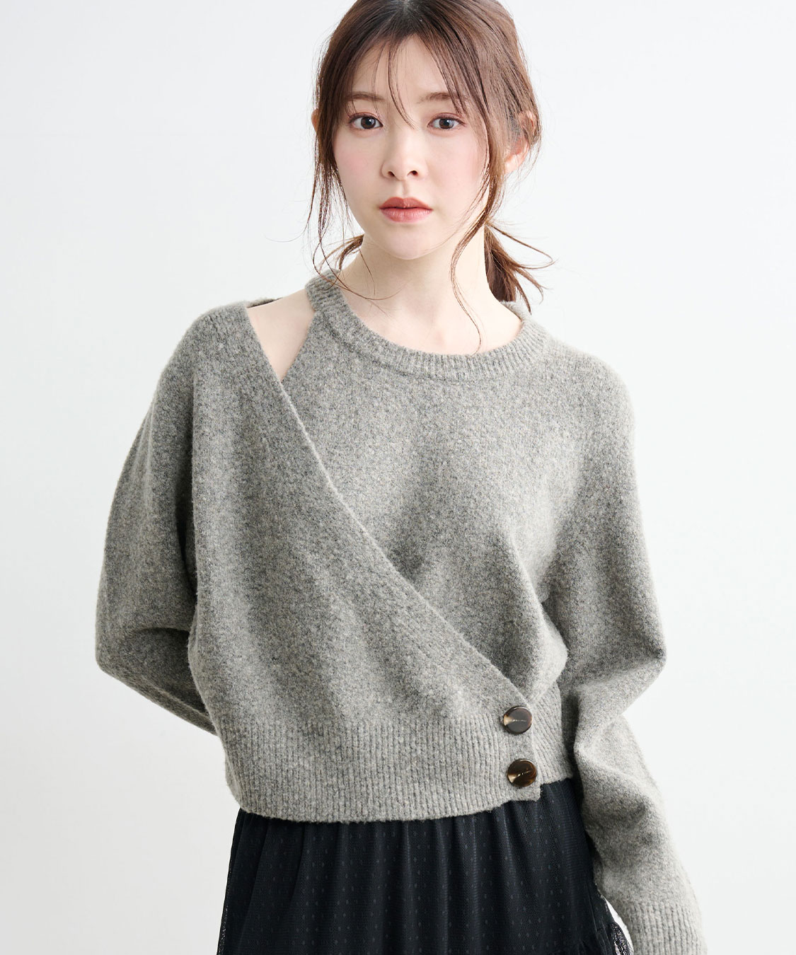 レイヤード風アシメニット｜PETAL ONLINE（ペタルオンライン）