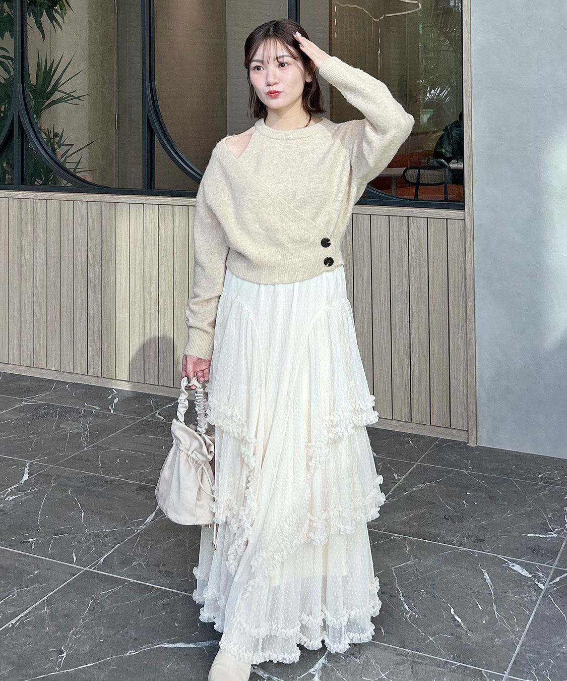 レイヤード風アシメニット｜PETAL ONLINE（ペタルオンライン）