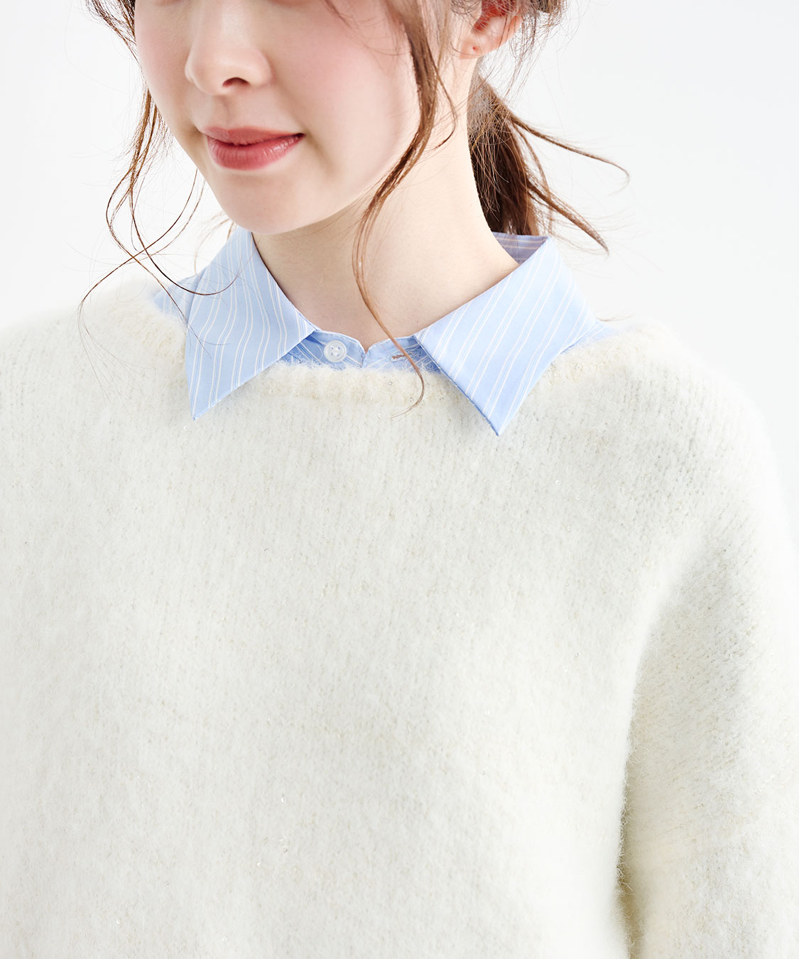 スパンコールパフスリーブニット｜PETAL ONLINE（ペタルオンライン）