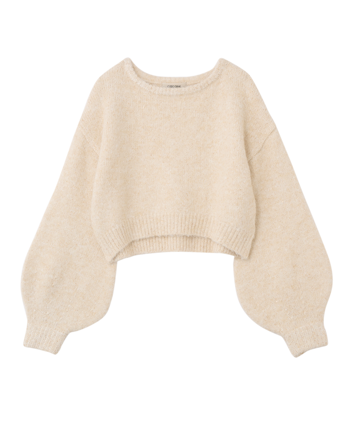 スパンコールパフスリーブニット｜PETAL ONLINE（ペタルオンライン）