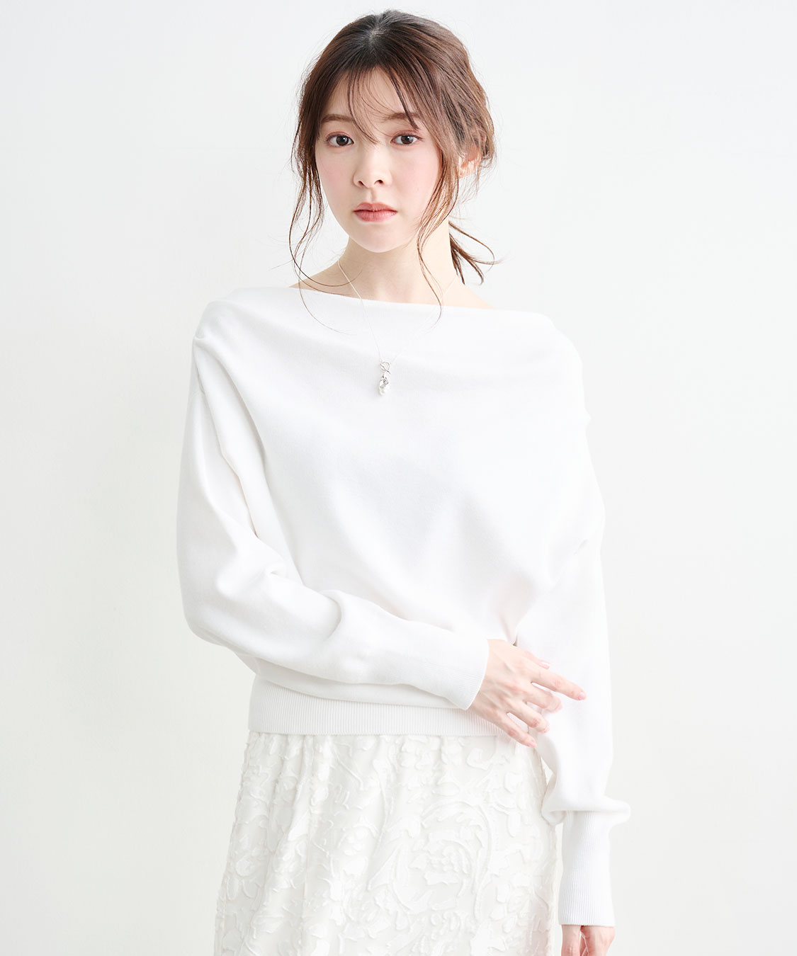 ドレープオフショルニット｜PETAL ONLINE（ペタルオンライン）