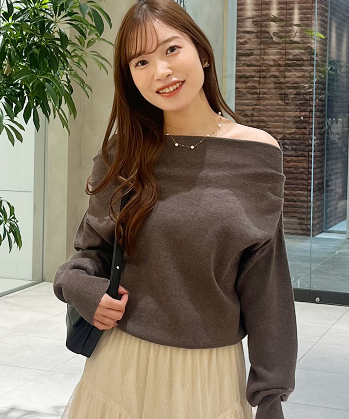 ドレープオフショルニット｜PETAL ONLINE（ペタルオンライン）