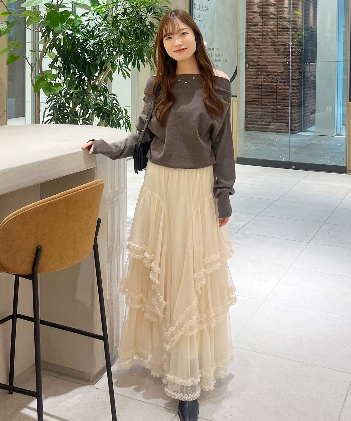 ドレープオフショルニット｜PETAL ONLINE（ペタルオンライン）