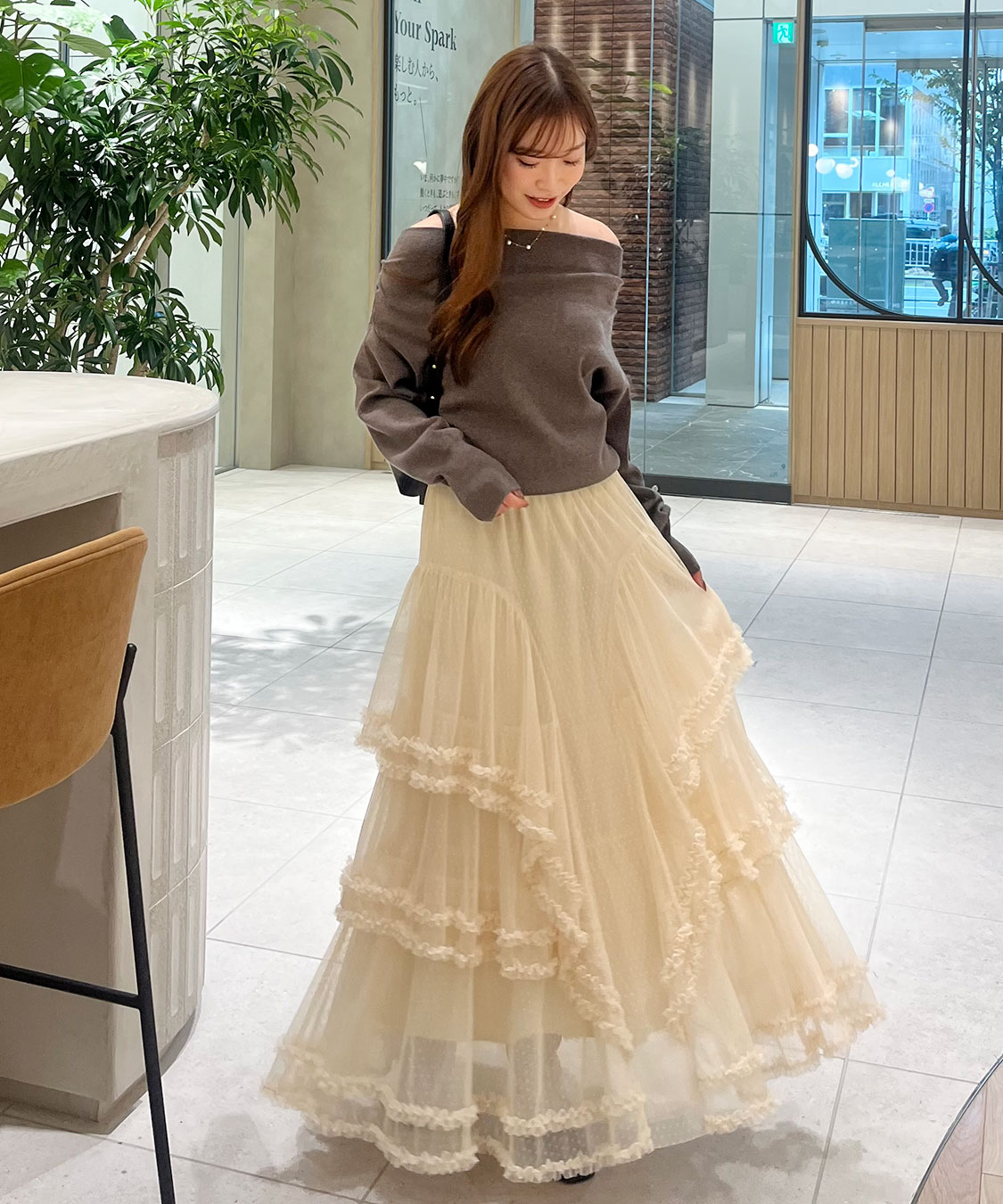 ドレープオフショルニット｜PETAL ONLINE（ペタルオンライン）