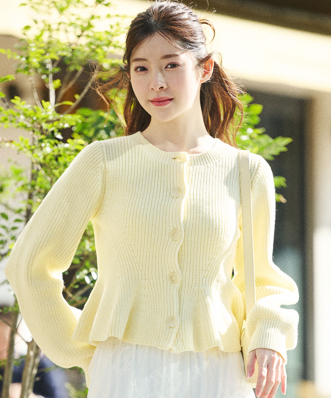 ペプラムボタンニット｜PETAL ONLINE（ペタルオンライン）