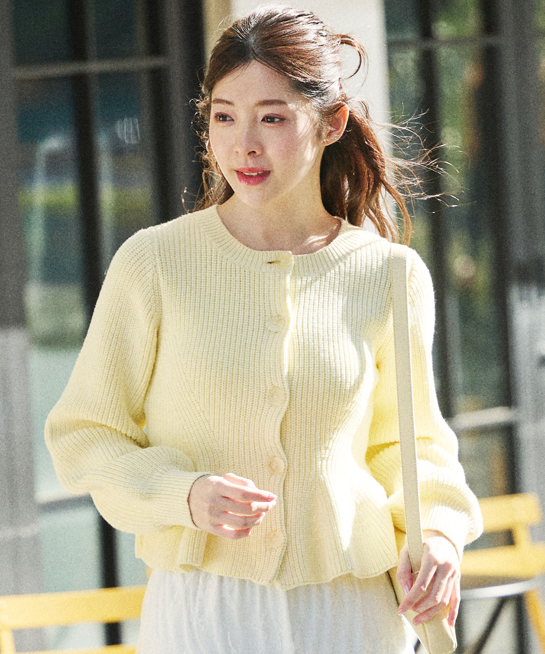 ペプラムボタンニット｜PETAL ONLINE（ペタルオンライン）