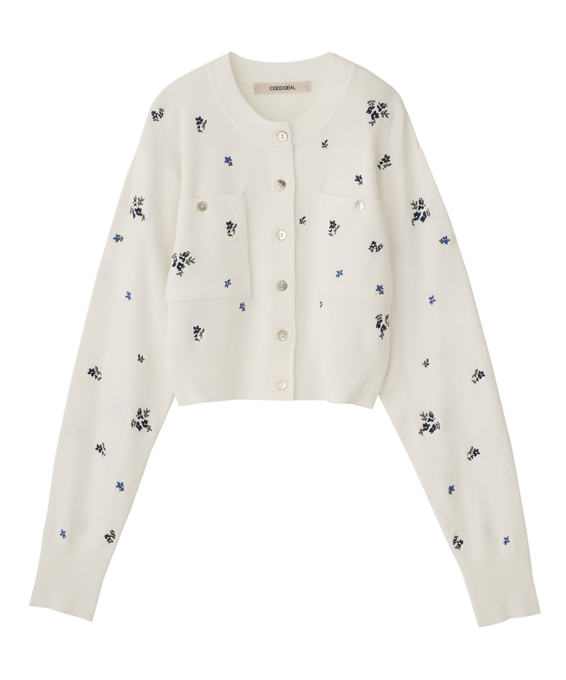 小花/ハート刺繍ニットカーディガン｜PETAL ONLINE（ペタルオンライン）
