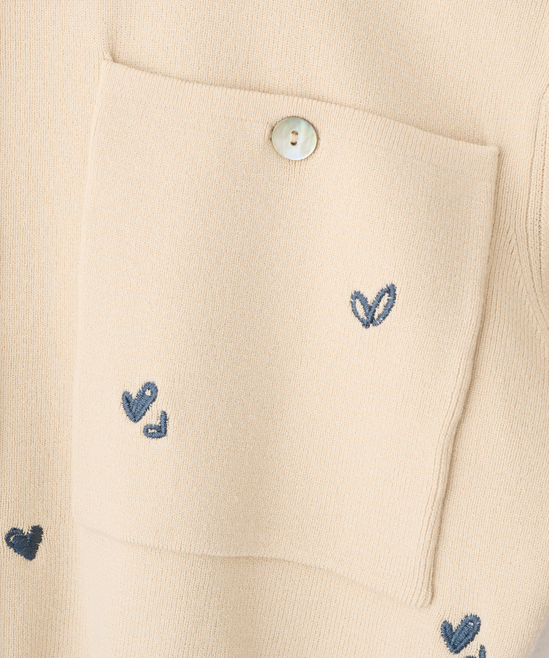 小花/ハート刺繍ニットカーディガン｜PETAL ONLINE（ペタルオンライン）